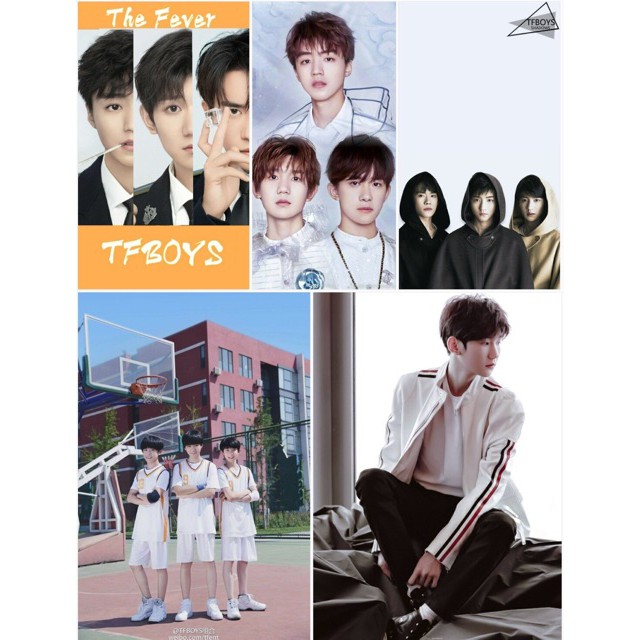 Decal dán tường laptop điện thoại khổ A4-A5-A6 TFBOYS - Poster Vương Nguyên Vương Tuấn Khải Dịch Dương Thiên Tỉ sẵn keo