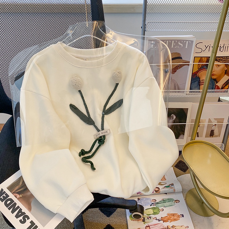 Áo Sweater Cổ Tròn Thiết Kế Mới Thời Trang Mùa Thu 2022 Dành Cho Nữ