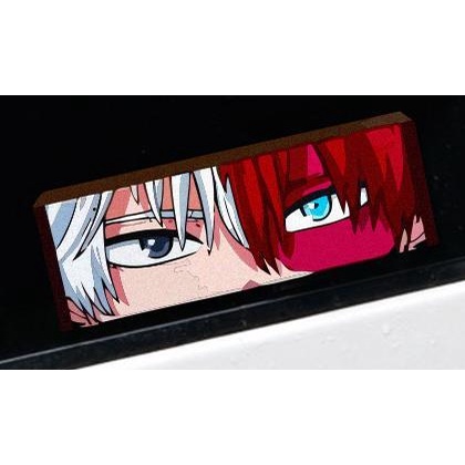 Miếng Dán Hình Đôi Mắt Hoạt Hình Nhật Bản Chống Thấm Nước Trang Trí Xe Hơi