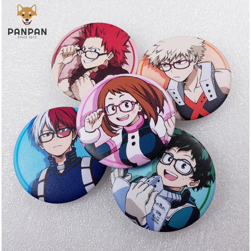 Set Huy My Hero Academia phiên bản mắt kính 5 mẫu (6cm)