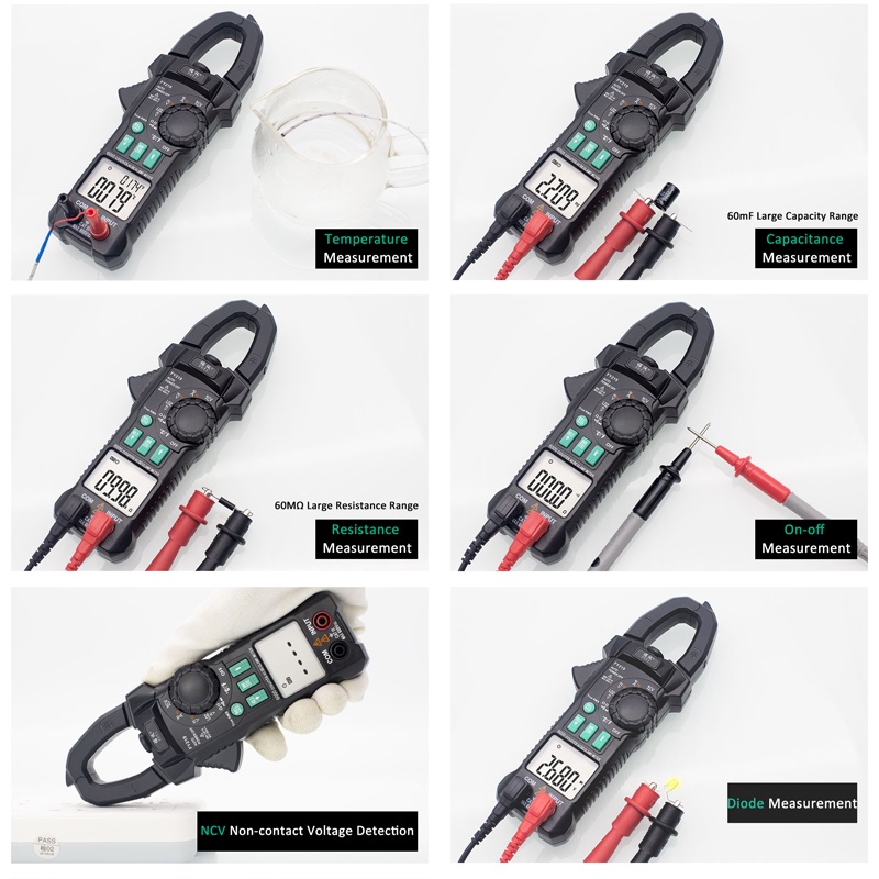 Đồng Hồ Vạn Năng Kỹ Thuật Số Dạng Kẹp FY219 AC DC RMS Auto Range VFC
