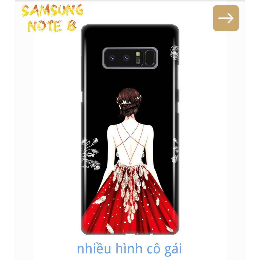 Ốp Lưng Samsung Note 8 Phía Sau Một Cô Gái