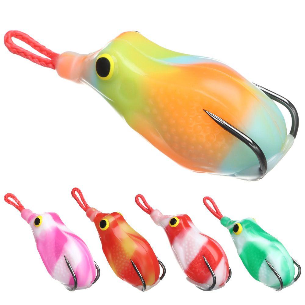 SHOUKEY Mồi Câu Cá Giả Bằng Silicon Màu Trơn Có Móc