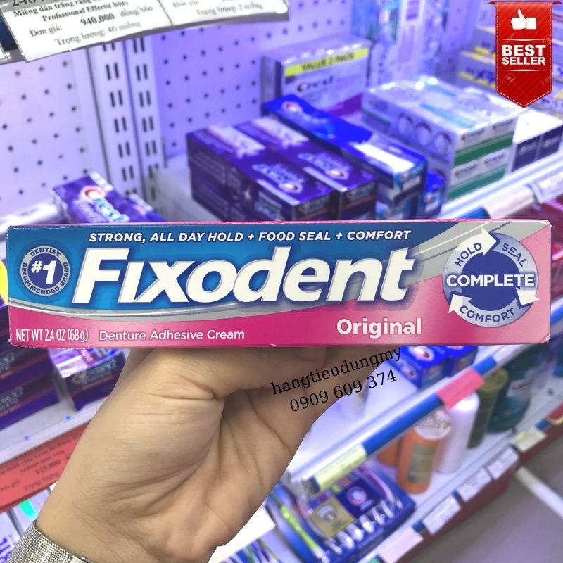 Keo Dán Hàm Răng Giả Fixodent Original 68g