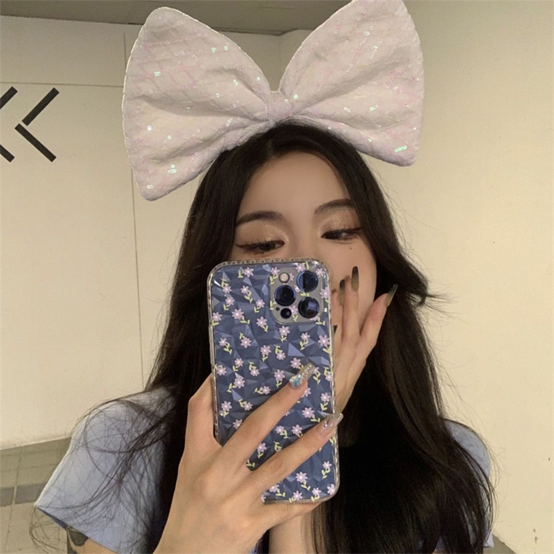 Nơ Cài Tóc Đính Kim Sa Lấp Lánh Dành Cho Nữ