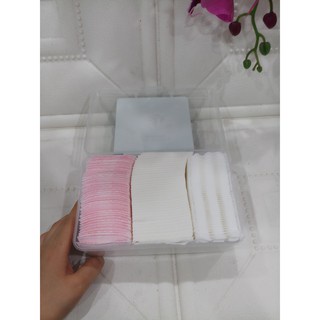 Hộp bông tẩy trang 100% cotton siêu mềm mại, 320 miếng