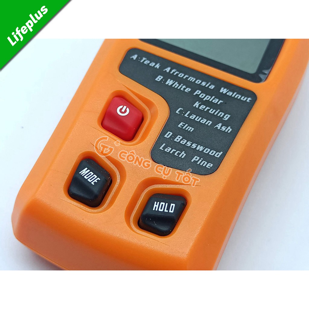 Máy đo độ ẩm gỗ điện tử độ chính xác 0.5% kèm pin
