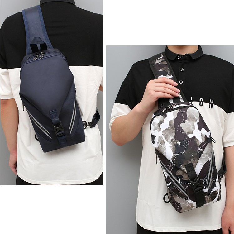 Túi Đeo Chéo Nam Vải Canvas Camo Phong Cách, Balo Một Quai Thiết Kế Mới Nhiều Ngăn Tiện Dụng TC88 | BigBuy360 - bigbuy360.vn
