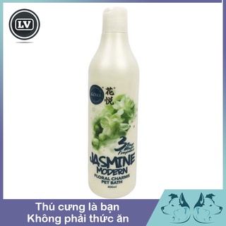 Sữa Tắm Cho Chó Mèo JASMINE mẫu mới hương hoa nhài 400ml Phụ kiện Long Vũ