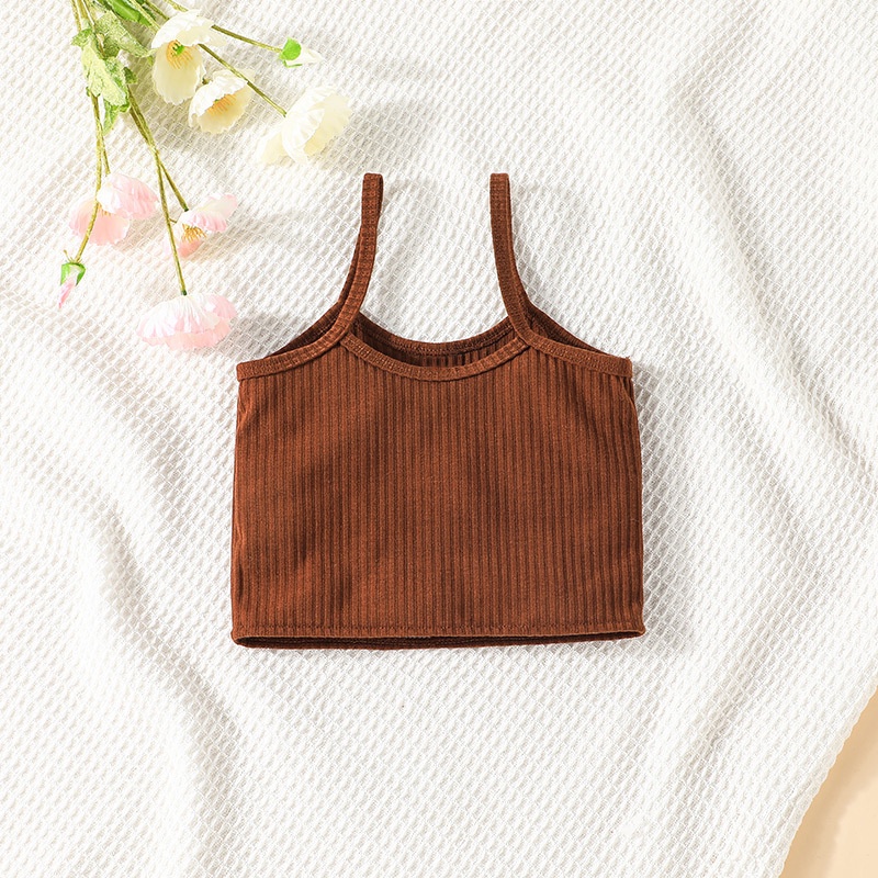 Combo bộ đồ bé gái 2-7 tuổi không tay áo croptop quần đùi set thời trang cho bé trẻ em