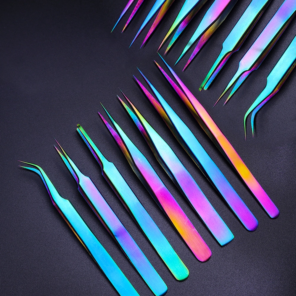 Nhíp Nhổ/Ghép Nối Lông Mi Lông Mày Đa Năng Tiện Dụng Bằng Thép Không Gỉ Chất Lượng Cao