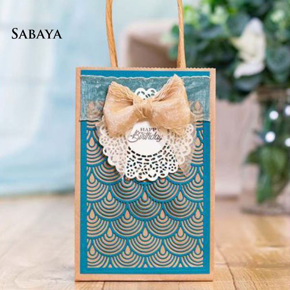 Khuôn Cắt Giấy Làm Từ Kim Loại Tạo Nền Cho Trang Trí Scrapbook