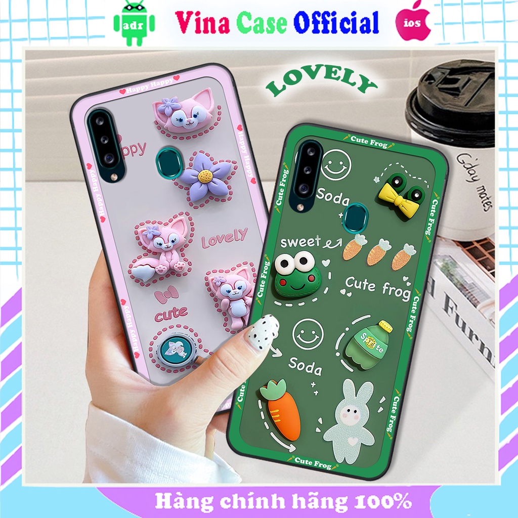 Ốp Samsung A20s in hình hoạt hình cute, dễ thương , đáng yêu