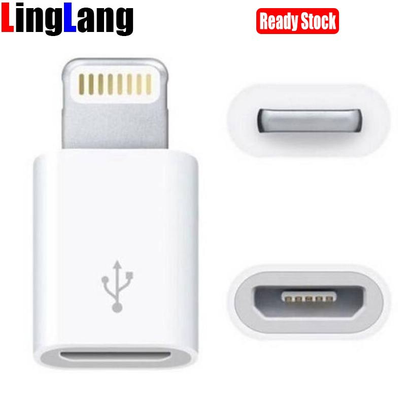 Bộ chuyển đổi Lightning sang Micro USB 8 cái cho Apple iPod iPhone 5s 6 6s 7 plus Pad Air