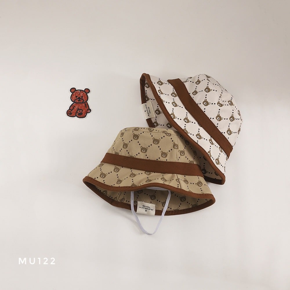 Mũ vành ngắn hình gấu - MU122