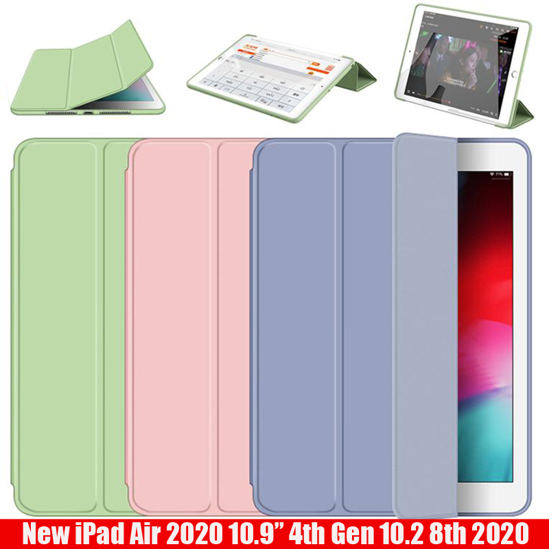 Bao da chất liệu PU cho Apple iPad Air 2020 10.9 inch Air 4th Gen 10.2 8th 7th 5th 6th 9.7 Pro 11 2020 Mini 5 iPad 2 3 4 | BigBuy360 - bigbuy360.vn