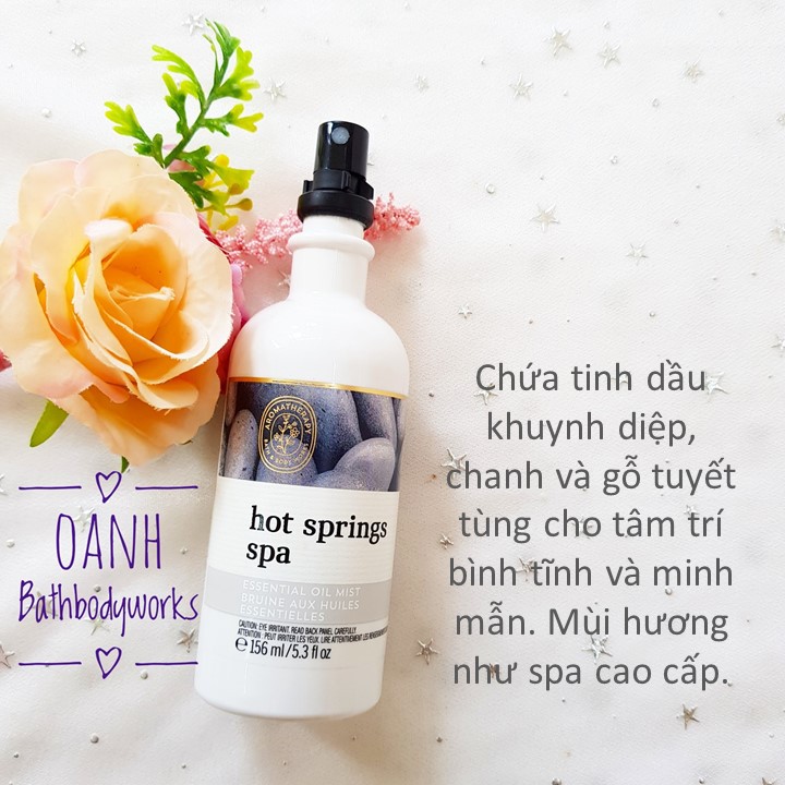 Xịt gối (Pillow Mist) Bath &amp; Body Works chuẩn Auth