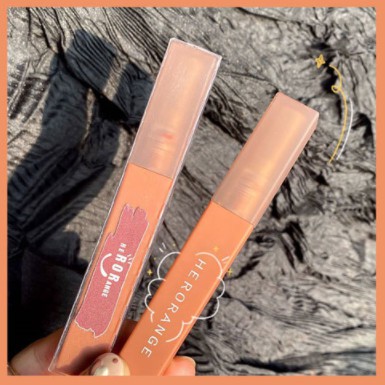 Son môi Kem Lì HERORANGE Nội Địa Trung Xinh Xắn Dễ Thương Mới Lạ Bền màu Lâu Trôi Hàng Chuẩn. | Thế Giới Skin Care