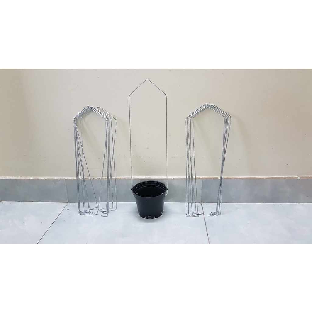 Móc vuông treo lan chậu 14cm-cao 50cm tính 1kg