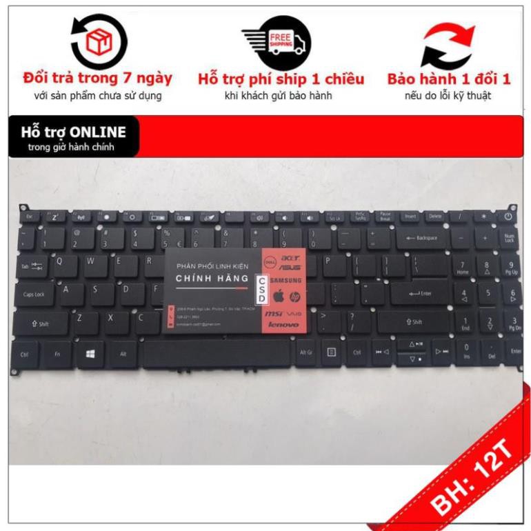 [BH12TH] Bàn Phím Laptop Acer Aspire 3 A315-54 A315-54G Aspire 5 A515-54 A515-54G  A515-43 Hàng Mới 100%