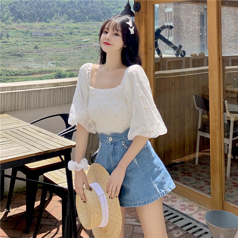 Áo hoa hướng dương H3357 hàng nhập