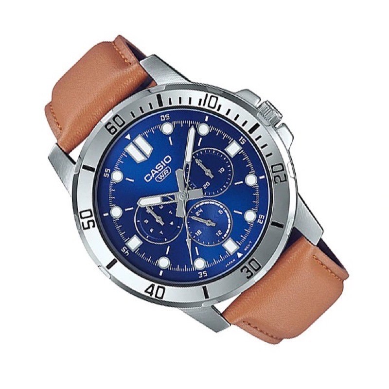 Đồng hồ nam dây da Casio Anh Khuê MTP-VD300L-2EUDF