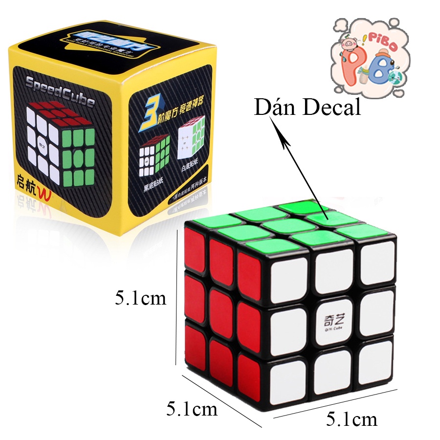 Rubik 3x3 Qiyi Sail W 3 Tầng Khối Lập Phương Ma Thuật Cho Bé- PiBo Store