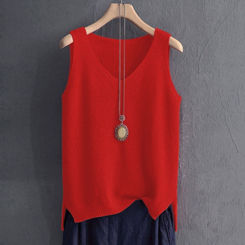 Áo Dệt Kim Sát Nách Thời Trang Cho Nữ