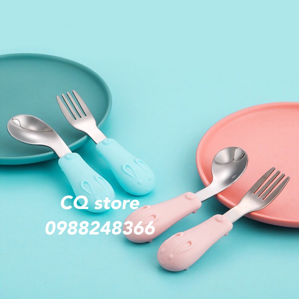 BỘ THÌA DĨA CHO BÉ TẬP ĂN