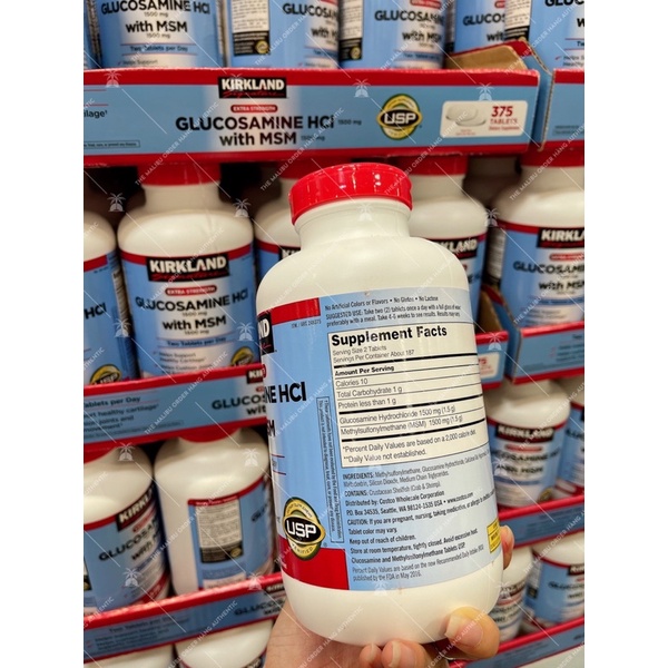 Viên Uống Glucosamin Kirkland 375 Viên- Glucosamine Kirkland Mẫu Mới từ Mỹ