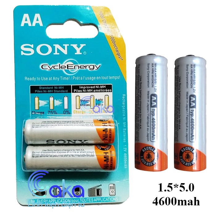 LKDT Pin sạc AA Sony 4600mAh (1 Viên)