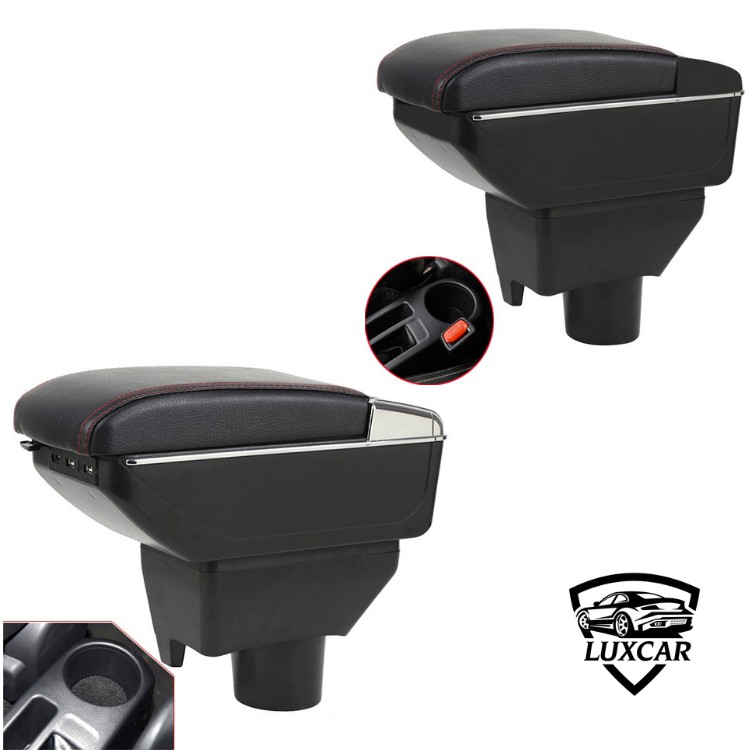 Hộp tỳ tay xe TOYOTA VIOS-YARIS 2014-2020 tích hợp cổng sạc USB | Chất liệu da PU cao cấp