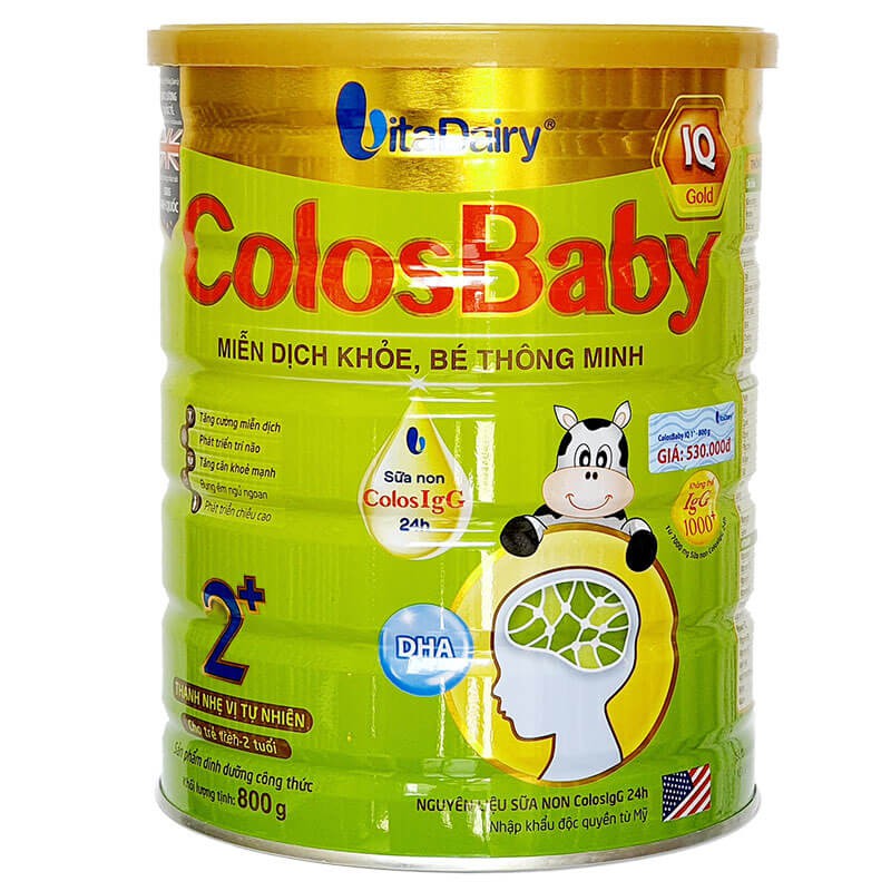 Sữa Non CososBaby IQ Gold 2+ Lon (800g)