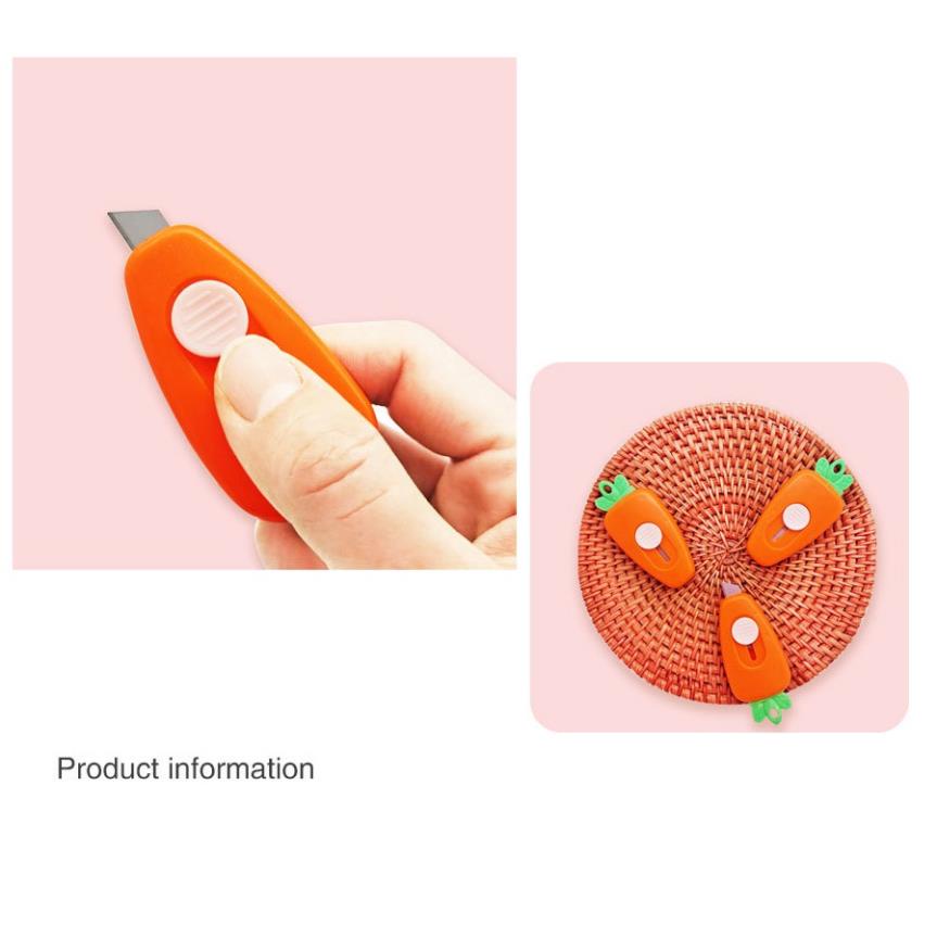 Dao rọc giấy GALANO dao cắt giấy nhựa hình cà rốt siêu dễ thương SK-001409