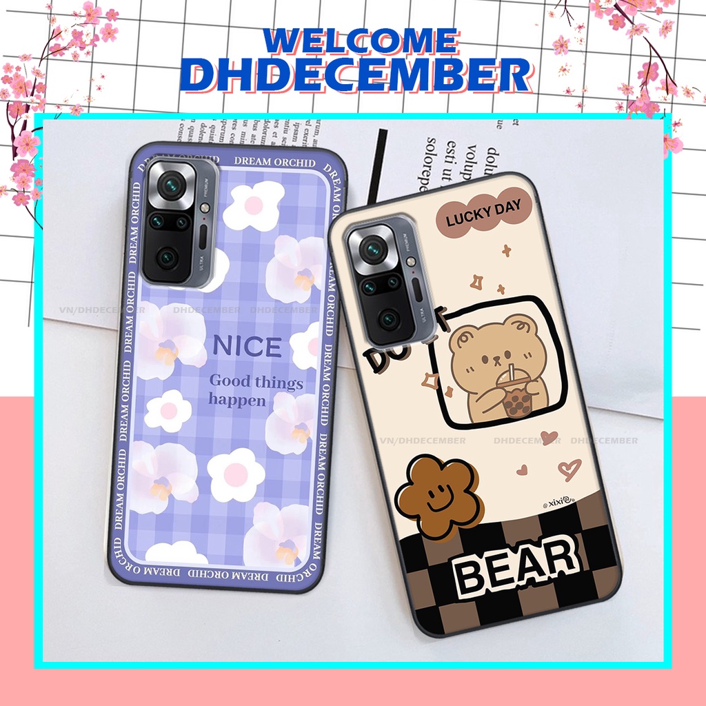 Ốp lưng Xiaomi REDMI NOTE 10 PRO 4G in hình gấu K@ws, gấu nâu, dor@emon RẺ- ĐẸP- BỀN