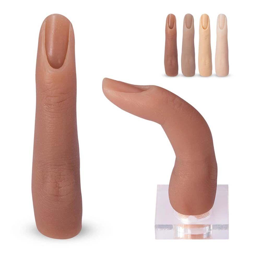 AROMA Mô Hình Ngón Tay Giả Bằng Silicone Dùng Thực Hành Làm Móng