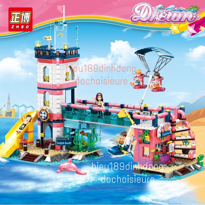 Lắp Ráp xếp hình non Lego Friends 6649 : Khu vui chơi ngọn hải đăng 916 mảnh