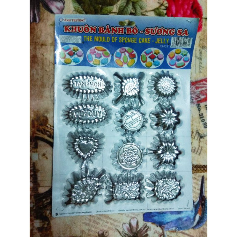 Khuôn bánh bò - sương sa