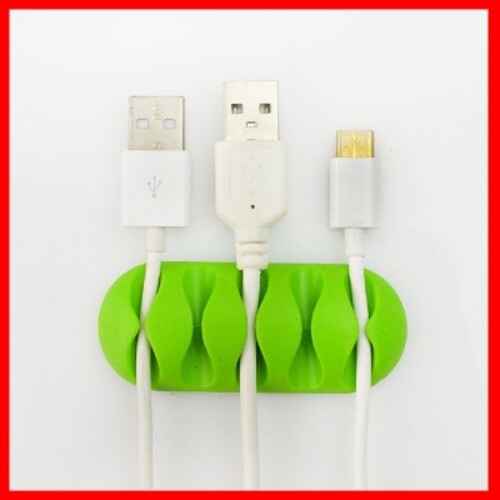 Dụng cụ treo dây cáp sạc, dây điện dán tường siêu dính có 5 rãnh giúp bàn làm việc gọn gàng