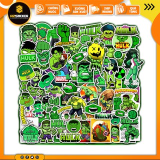 Bộ Dán Sticker Hulk Siêu Đẹp Chống Thấm Nước Dán Cho Xe Máy , Nón Bảo Hiểm , Vali ,Laptop Điện Thoại Chống Thấm Nước