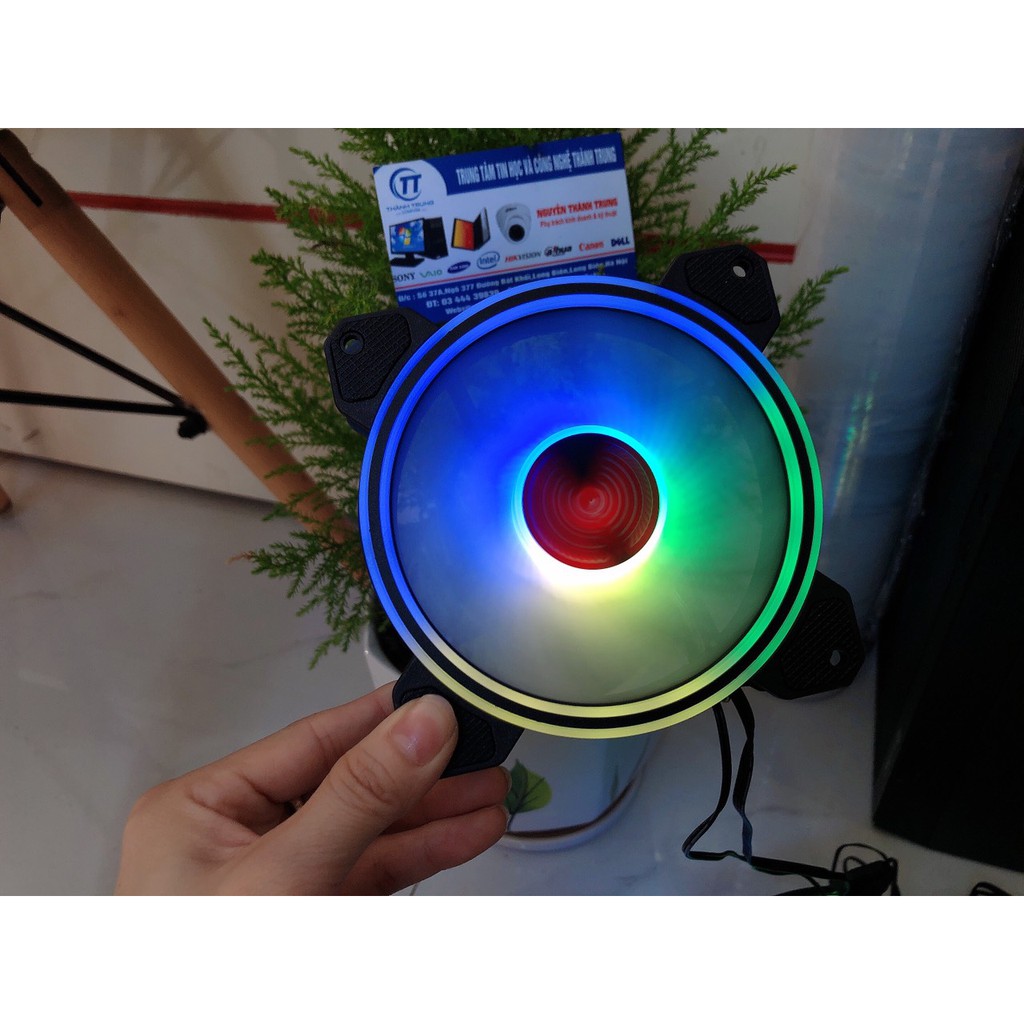 Quạt Tản Nhiệt, Fan Led M1 RGB Coolmoon - Đồng Bộ Hub Coolmoon (Dùng qua Hub chuyển đổi nguồn)