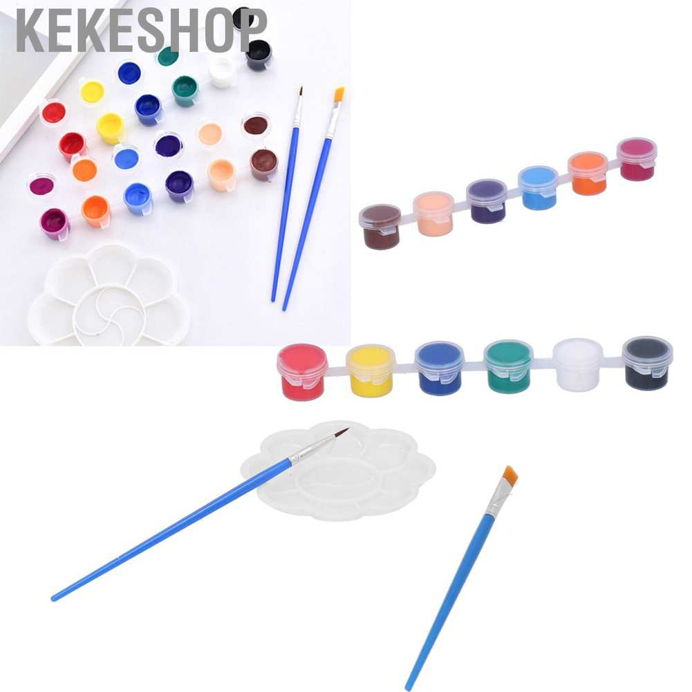Kekeshop 12 Colors Painting Pigment Drawing Brushes Paint Art Supplies