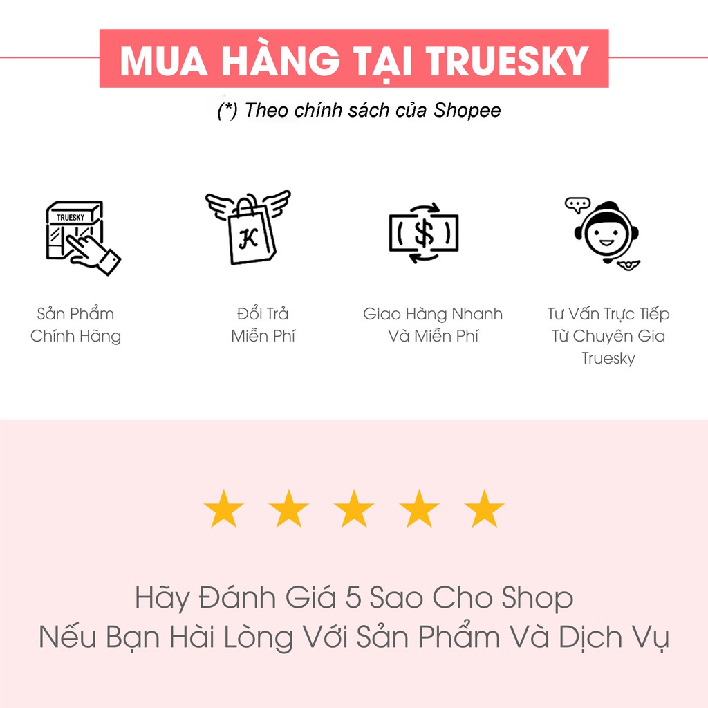 Bộ sản phẩm trắng da mặt Truesky P02 gồm 1 kem trắng da mặt 15g + 1 sữa rửa mặt nha đam 60ml + 3 miếng mặt nạ dưỡng da