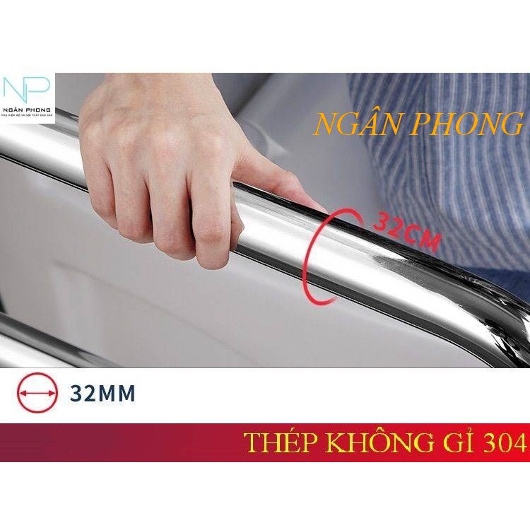 TAY VỊN AN TOÀN PHONG TẮM INOX 304- CÁT MỜ