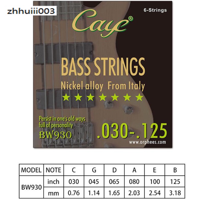 CAYE BW Series Bass Strings 4/5/6 Hex Steel Bass String Phụ kiện thay thế nhạc cụ