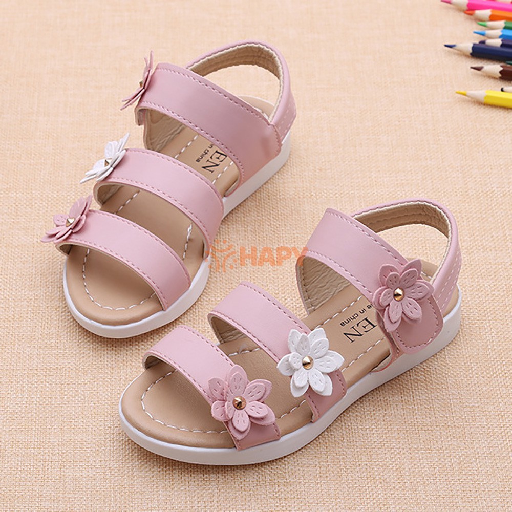 [Sale Lẻ Size 21 22 24] Sandal Bé Gái hoa Hy Lạp Đáng Yêu (2 - 6 tuổi) SD200