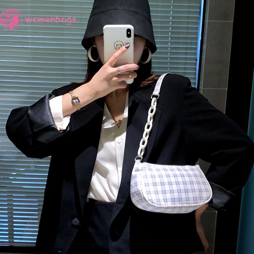 Túi xách bằng da PU phối dây xích thời trang cho nữ | BigBuy360 - bigbuy360.vn