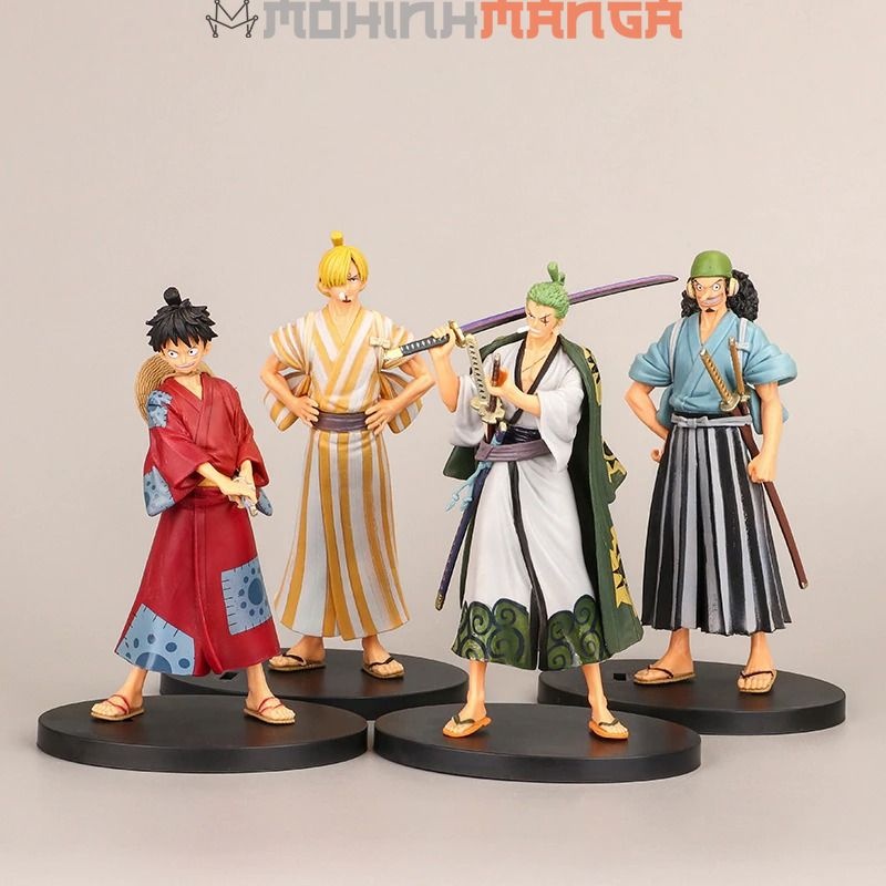 Mô hình các nhân vật One Piece Đảo hải tặc cao 17-18cm Luffy Zoro Nami Kaido Shanks Robin Sanji Usopp Chopper Vinsmoke