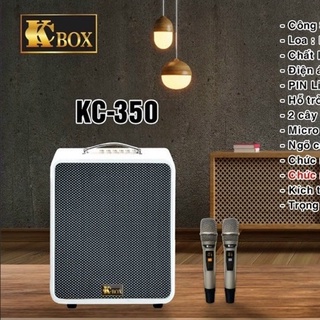Loa karaoke kbox kc 350 plus cao cấp kèm 2 micro