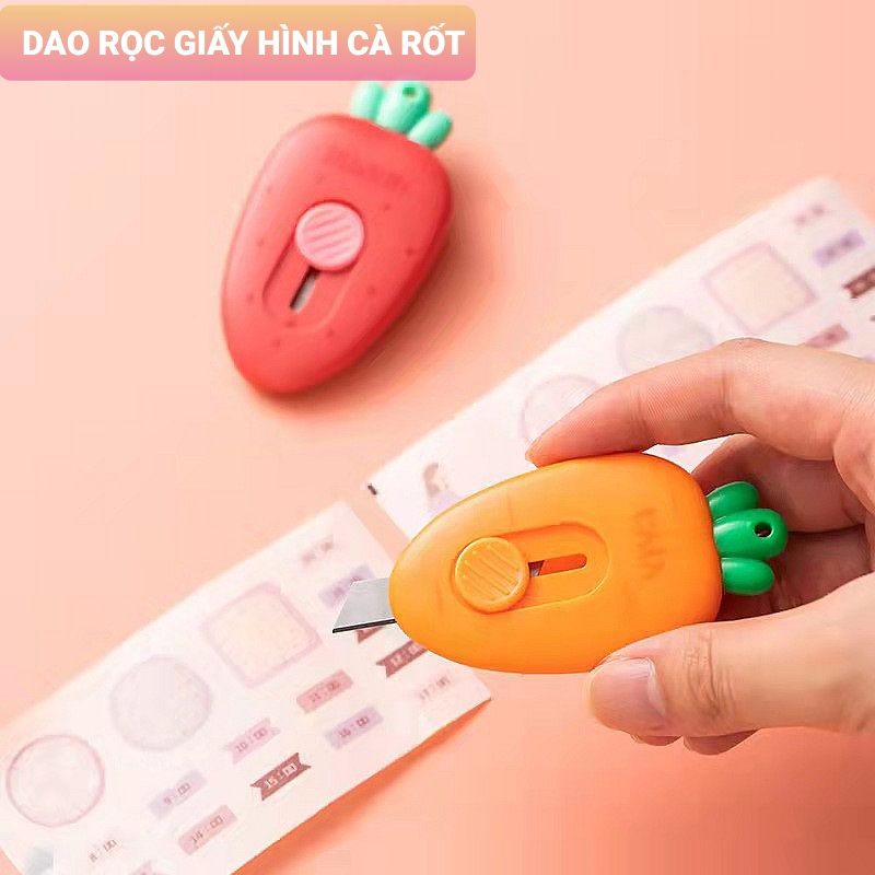 Dao Mini Hình Cà Rốt Rọc Giấy Cute